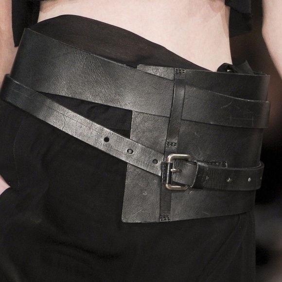 Damir Doma Accessories - Damir Doma Leather Wide Wrap Belt
